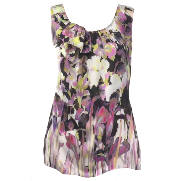 Elie Tahari Tops - ELIE TAHARI Floral Print Sleeveless Top!